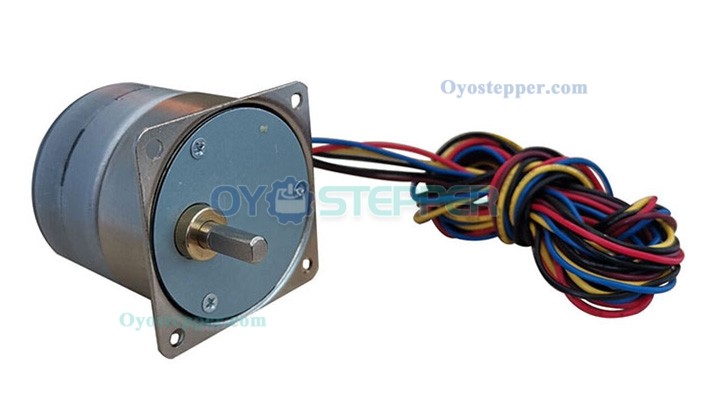 Oukeda Permanent Magnet PM Stepper Motor with 10:1/30:1/50:1/75:1/120:1 Gearbox 7.5 Deg 24V 4 Phase